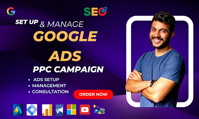 Gig Preview - Google ads adwords PPC campaign setup and maintenance