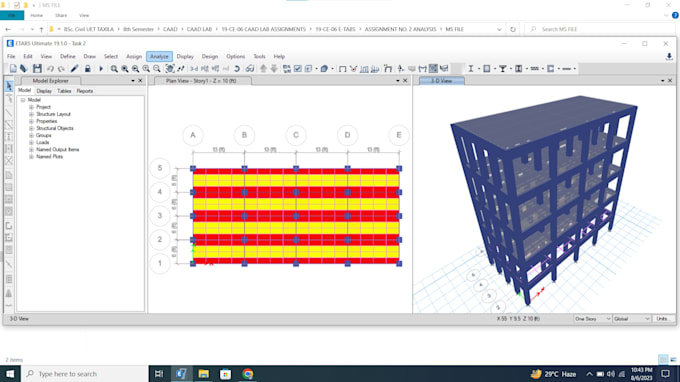 Gig Preview - Do structural analysis using etabs and saap 2000