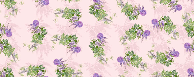 Gig Preview - Design fabric prints seamless patterns for textile