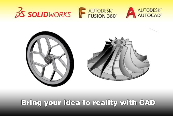 Gig Preview - Do 3d cad modeling, product design sketching for manufacturing in fusion 360