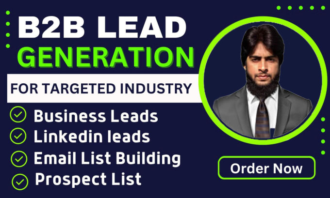 Gig Preview - Provide b2b leads generation for any industry