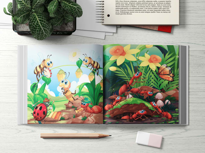 Bestseller - draw kids books illustration, book writing, book design and kids cover design