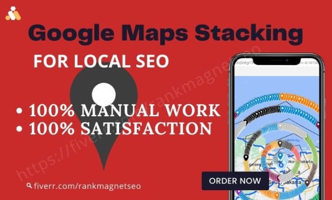 Gig Preview - Do google map stacking for local SEO 3 pack map ranking