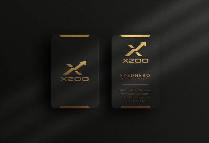 Gig Preview - Do modern, minimalist, elegant, luxury, gold foil business card design