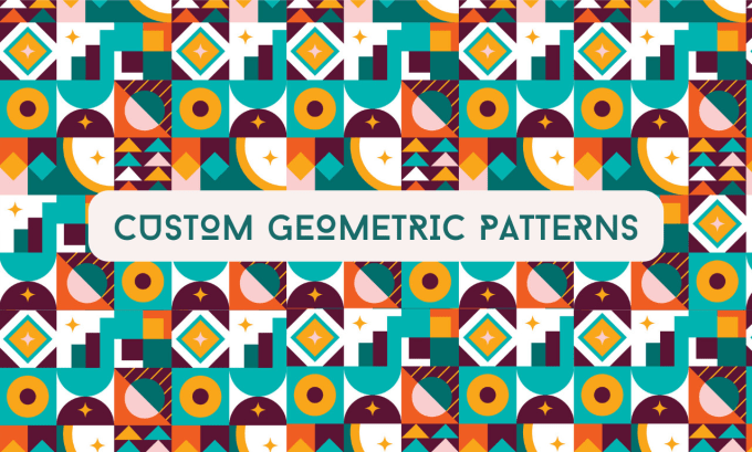 Gig Preview - Design unique geometric patterns for you