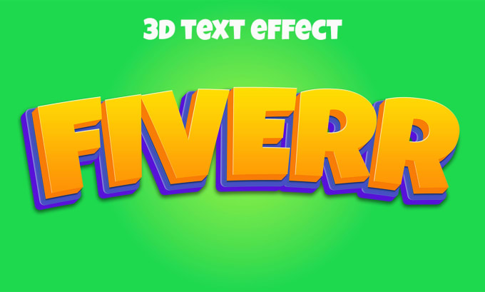 Gig Preview - Create custom 3d text, 3d typography logo and word art