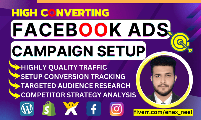 Gig Preview - Setup shopify facebook ads campaign, fb marketing, advertising and instagram ads