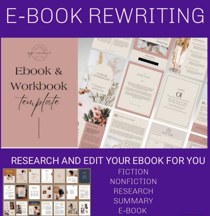 Gig Preview - Research and edit your ebook for you