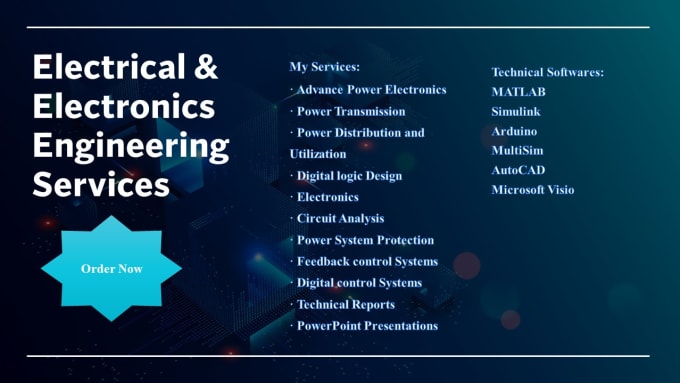 Gig Preview - Electrical and electronics engineering related tasks  classes