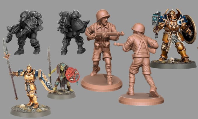 Bestseller - sculpt 3d miniature figurines 40k warhammer bits for 3d print tabletop game