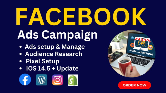 Gig Preview - Your facebook ads campaign manager, fb marketing and shopify fb ads manager