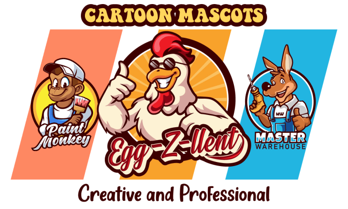 Gig Preview - Create professional cartoon, character logo for your brand