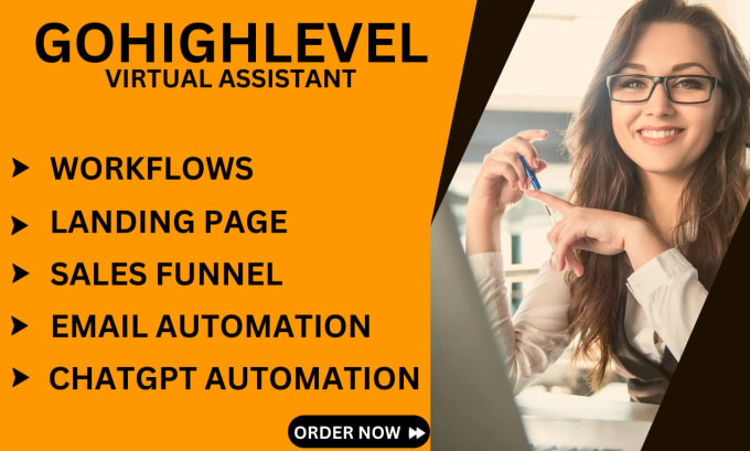 Gig Preview - Work as gohighlevel virtual assistant salesfunnel integrate simvoly ghl website