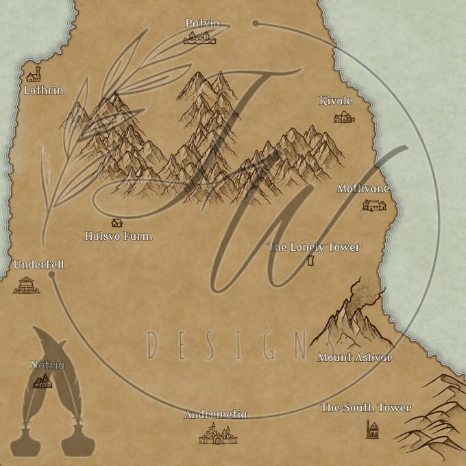 Gig Preview - Design a fantasy map