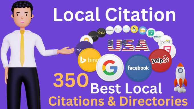 Gig Preview - Do yext, moz, bright local 350 USA local seo local citation and business listing