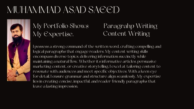 Gig Preview - Do short stories and paragraph writing