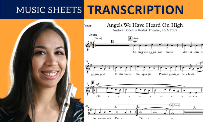 Gig Preview - Transcribe music into sheet