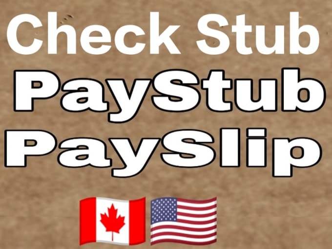 Gig Preview - Create check stub, patstub, pay stub and payslip