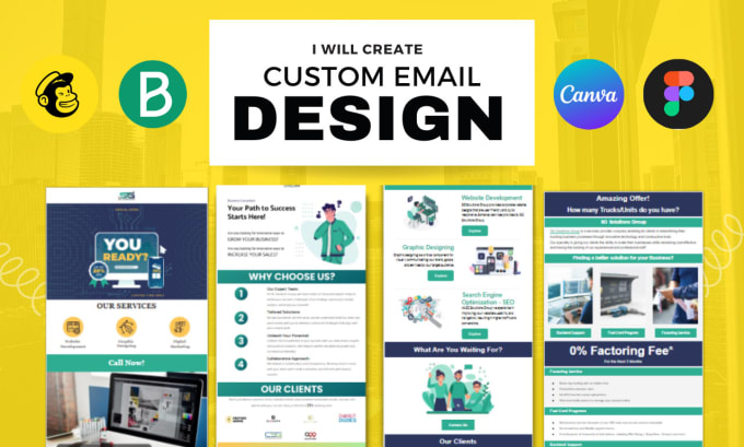 Gig Preview - Design newsletters mailchimp klayvio sendinblue