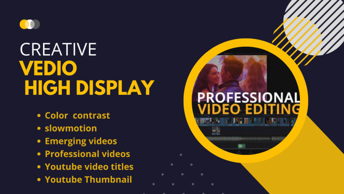 Gig Preview - Do professional freelance video editing within 24 hours