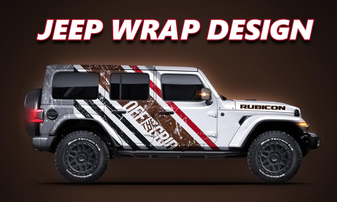 Gig Preview - Create jeep wrap 4x4 design, van wrap, car wrap, truck wrap