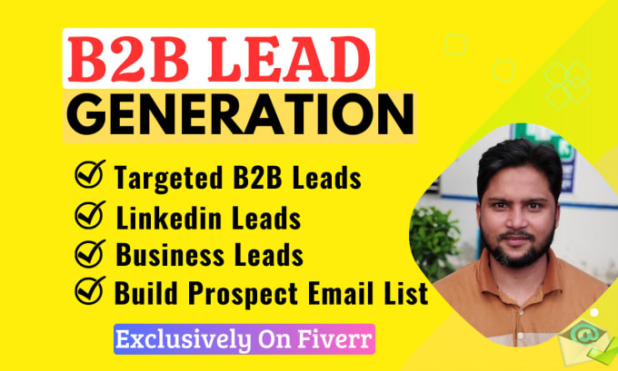 Gig Preview - Targeted b2b linkedin lead generation, email list building and data enrichment