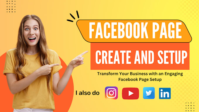 Gig Preview - Do facebook business page creation and setup and social media setup