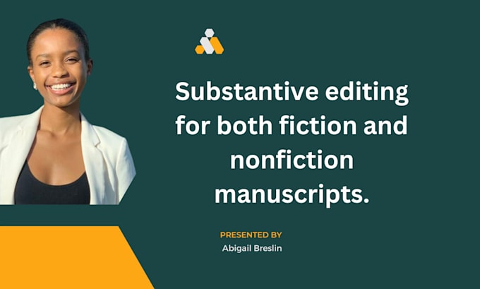 Gig Preview - Deliver substantive editing for both fiction and nonfiction manuscripts