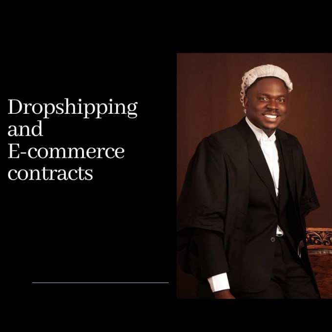 Gig Preview - Provide legal contracts for your e commerce and dropshipping business