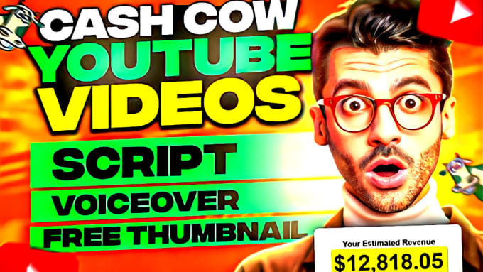 Gig Preview - Create top 10 videos, faceless cash cow videos, cash cow youtube automation