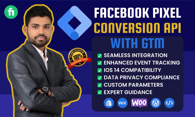 Gig Preview - Setup facebook pixel conversion api with gtm