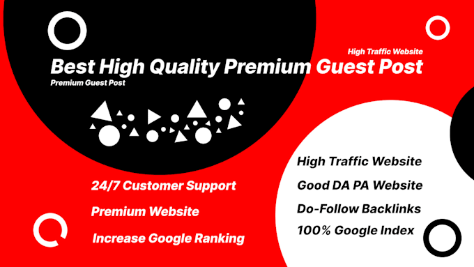 Gig Preview - Provide premium guest posting service with high authority backlinks