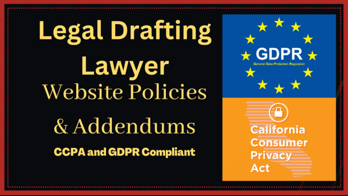 Gig Preview - Be your legal drafting lawyer for your legal documents