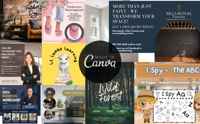 Gig Preview - Design your canva, logo, event flyer, business card, ad etc