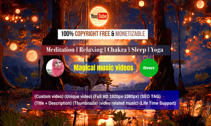 Gig Preview - Create full HD meditation music videos