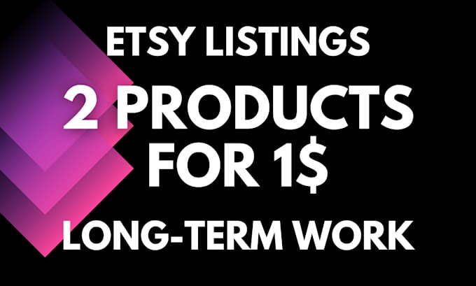 Gig Preview - List and optimize your products on your etsy store