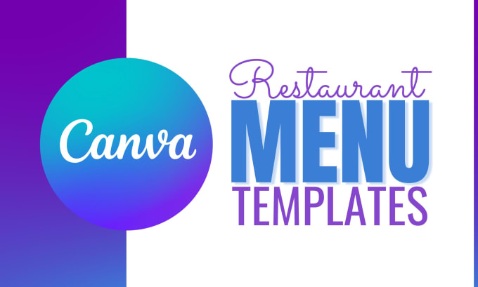 Gig Preview - Do a canva design menu for your restaurant