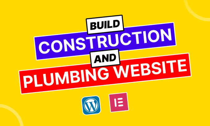 Gig Preview - Build construction and plumbing website