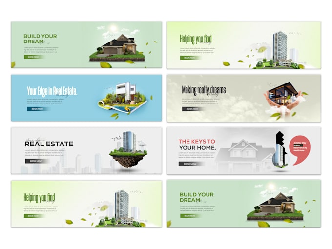 Gig Preview - Do website banner desing for real estate