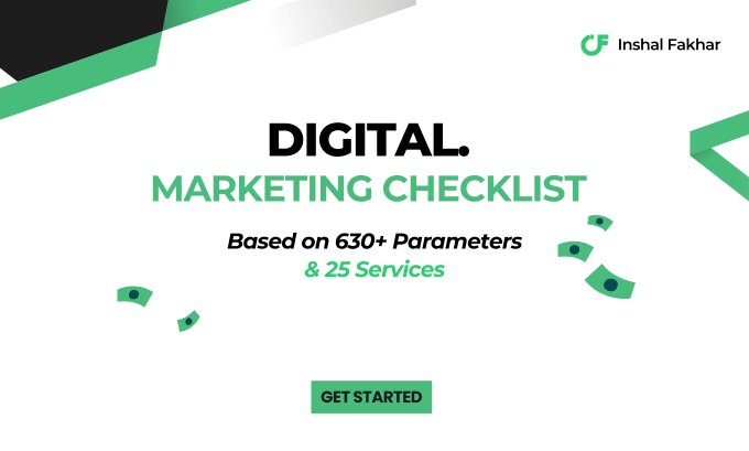 Gig Preview - Provide my comprehensive checklist for a focused digital marketing strategy