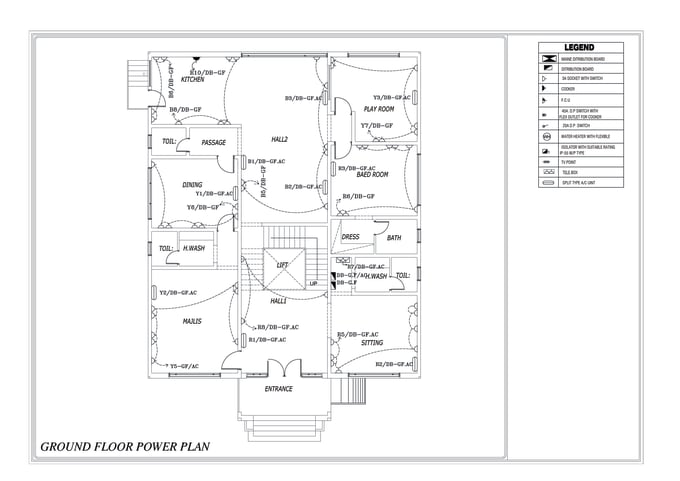 Gig Preview - Make electrical drawings on autocad