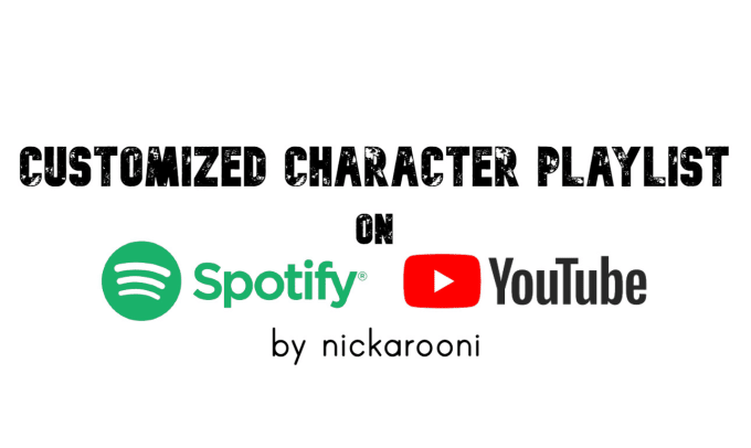 Bestseller - curate a custom playlist based on your chosen characters