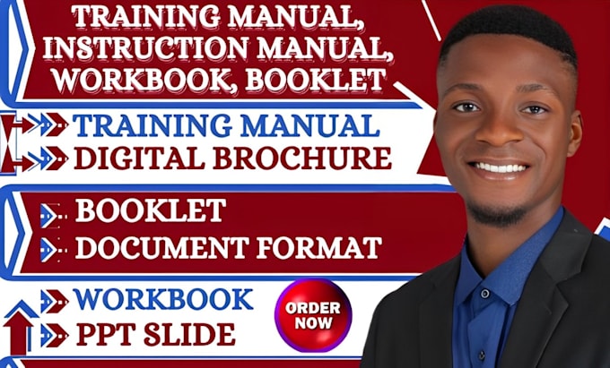 Gig Preview - Create and redesign training manual or course, instruction manual, workbook, PPT