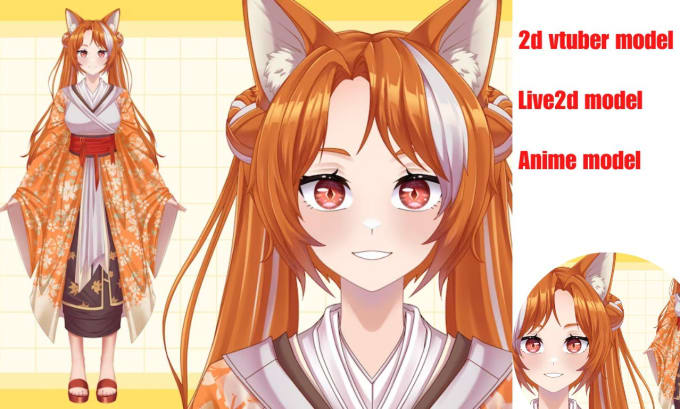 Gig Preview - Design live2d, 2d vtuber, vtuber rigg, vtuber model, vtuber