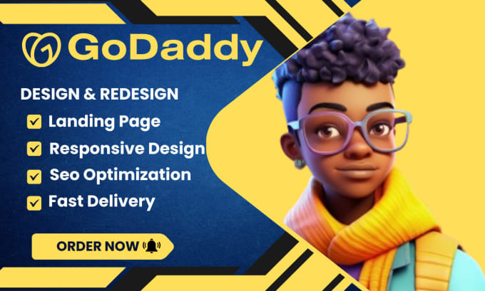 Gig Preview - Design and redesign godaddy website ecommerce store design