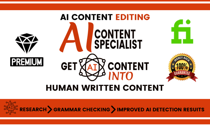 Gig Preview - Edit ai content, rewrite content as ai content writer