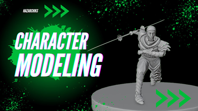 Gig Preview - Create 3d characters modeling