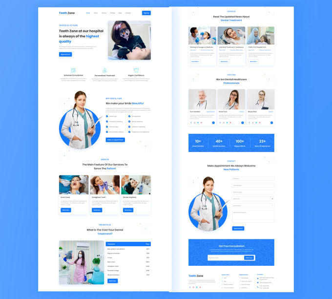 Bestseller - medical landing page design in figma