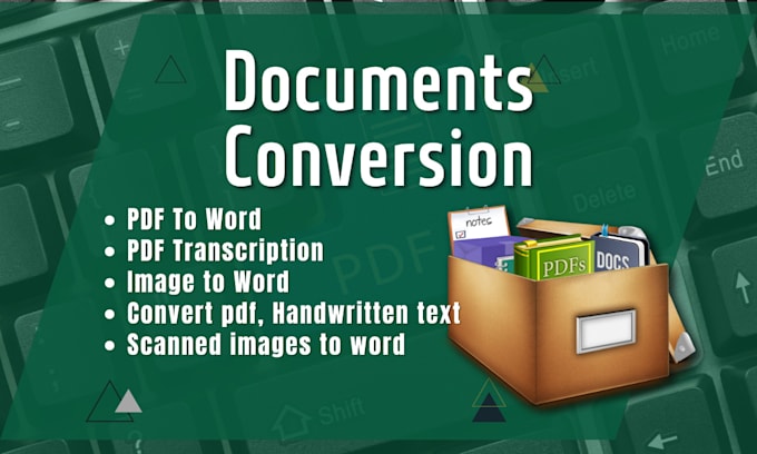 Gig Preview - Convert pdf, handwritten text, scanned images to word, PDF to word