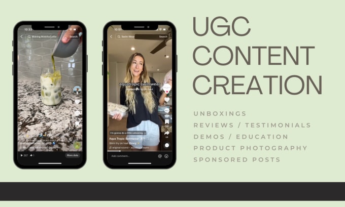 Gig Preview - Create ugc photos and videos for social media